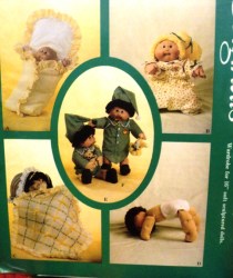 515 510 VELVET LANE 2 6'' CPK SCULPTURE DOLL NITE / SPORTY CANADIAN PATTERNS